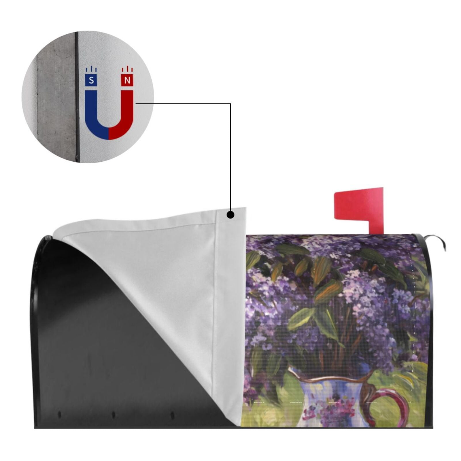 Kdxio Magnetic Mailbox Cover 21x18 in Mailbox Cover Outdoor Decoration Holiday Mailbox Covers for Home Garden Yard-21x18 in