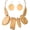Beige, variant on Chunky Statement Necklace and Earring Sets for Women Boho Wooden Necklaces Earrings Jewelry Set for Women