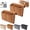 2Pcs/Brown, variant on Multi-Pocket Bedside Felt Caddy & Organizer, Bedside Buddy Storage Caddy, Space‑Saving Bedside Hanging Storage Bag, for Dorm Bunk Bed Hold Tablet Book Phone Stationery,2Pcs/Beige
