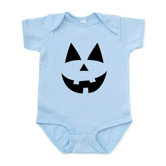 CafePress - Pumpkin Face Body Suit - Baby Light Bodysuit, Size Newborn - 24 Months