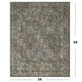 thumbnail image 2 of ARJINCUTE Distressed Vintage Green Front Door Entrance Doormat 3'x5', Non-Slips Traditional Farmhouse Floor Carpet, Machine Washable, 2 of 8