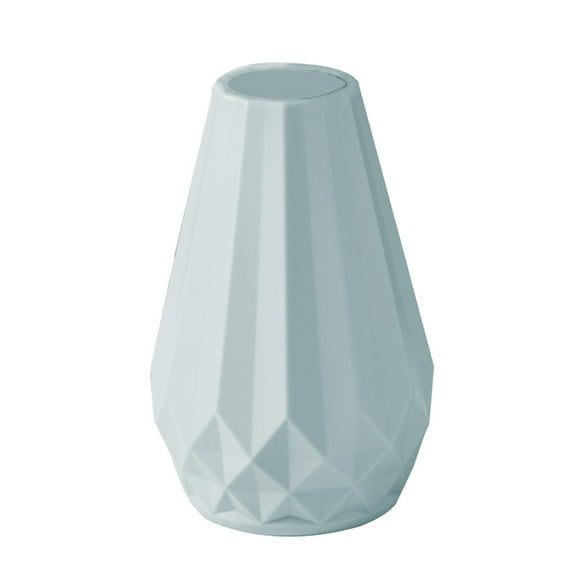 Cinvoph Flower Vase Dried Flower Arrangement Lightweight Shatterproof Vase for Living Room TV Cabinet Office Bookshelf Table Centerpiece 4"x8" C#Green