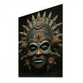 thumbnail image 2 of Designart "Tribal Yoruba African Mask" African Tribal Print on Natural Pine Wood, 2 of 5