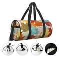 thumbnail image 3 of Fotbe Fall Maple Leaves Bolsa Deportiva de Lona Plegable con Estampado, Bolsa de Gimnasio con Bolsillo Seco/Húmedo, Bolsa de Viaje Ultraligera de Gran Capacidad, 3 of 6