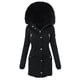 thumbnail image 5 of Gibobby Chaquetas largo de algodón Abrigo de Invierno de talla grande para mujer Negro M, 5 of 5