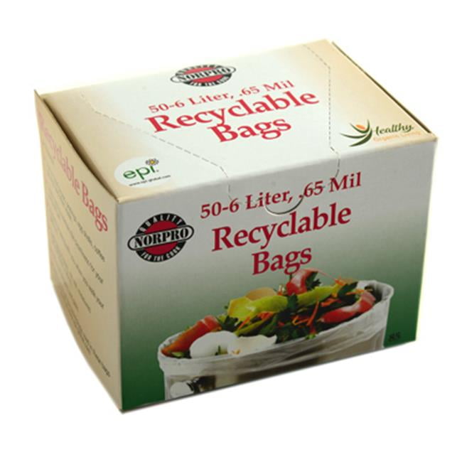Norpro 85 6 Liter, Reuseable Bag, Pack - 50
