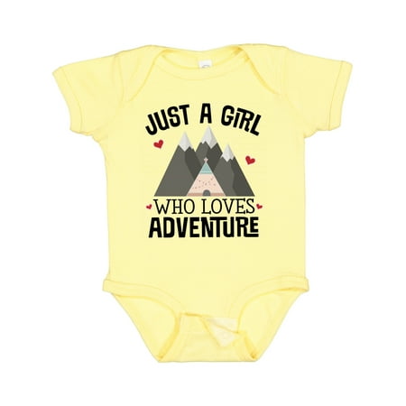 

Inktastic Just a Girl Who Loves Adventure Gift Baby Girl Bodysuit