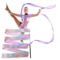 thumbnail image 2 of 2Pcs Gymnastics Ribbons with Wand Strong Sparkling Soft Smooth Long Ribbon Training 2/4m Artistic Dancing Twirling Stick Streamers Children Toy, 2 of 7