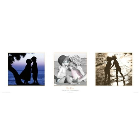 the kiss 12x36 art print poster walmart com