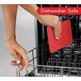 thumbnail image 6 of Dexas Heavy Duty Flexible Kitchen Cutting Board Grippmat, Gray, Red, White and Green, Set of 4, 5.5 x 8 Inches, 6 of 9