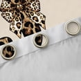 thumbnail image 4 of Erosebridal Vintage Leopard Print Bow Tie Black Out Curtains For Girls Boys,Adults Personalized Initial J Curtains Pack of 2 (42x63 Each), 4 of 6