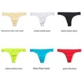 thumbnail image 1 of Ropa interior masculina sin dejar rastro, tanga sexy de seda helada, cintura baja, pantalones de color sólido para jóvenes, 1 of 1