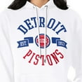 thumbnail image 3 of Women's G-III 4Her by Carl Banks  White Detroit Pistons City Pullover Hoodie, 3 of 3