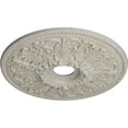 thumbnail image 3 of Ekena Millwork 23 7/8"OD x 4"ID x 2 1/8"P Ashley Ceiling Medallion (Fits Canopies up to 4 3/4"), Hand-Painted Pot of Cream Crackle, 3 of 6