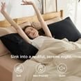 thumbnail image 3 of shiyou-Body Pillow Case Cover - Black Polyester Microfiber Long Pillow Cases, Ultra Soft and Cozy Body Pillowcase with Envelope Closure, 1 Pack, 20x54 Inches, 3 of 4