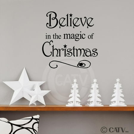 - Believe in the Magic of Christmas Wall Decal Vinyl Lettering Sticker (10.2