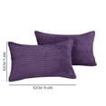 thumbnail image 2 of SWSUSN Pillow Cover Pack Of 2 Corduary Pillow Covers Rectangle Pillowcase For Couch Bedroom Sofa 12x20 Inch Purple, 2 of 7