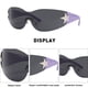 thumbnail image 3 of Gafas de sol personalizadas Y2K con estrella de cinco puntas, sin marco, de una sola pieza, fabricadas en PC y HD, 3 of 5