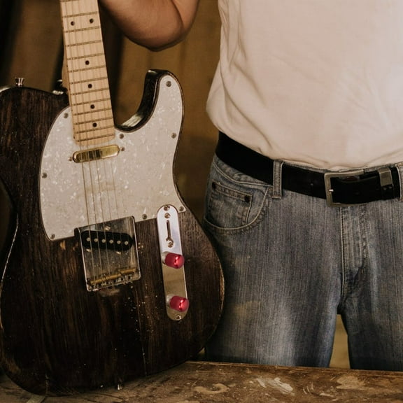 OUNONA Guitar Volume Metal Knob Guitar Accessory Potentiometer Hat Replacement