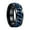 Black & Blue, variant on Men's Tungsten Carbide Wedding Ring 8mm Black with Blue Rotatable Chain Inlaid