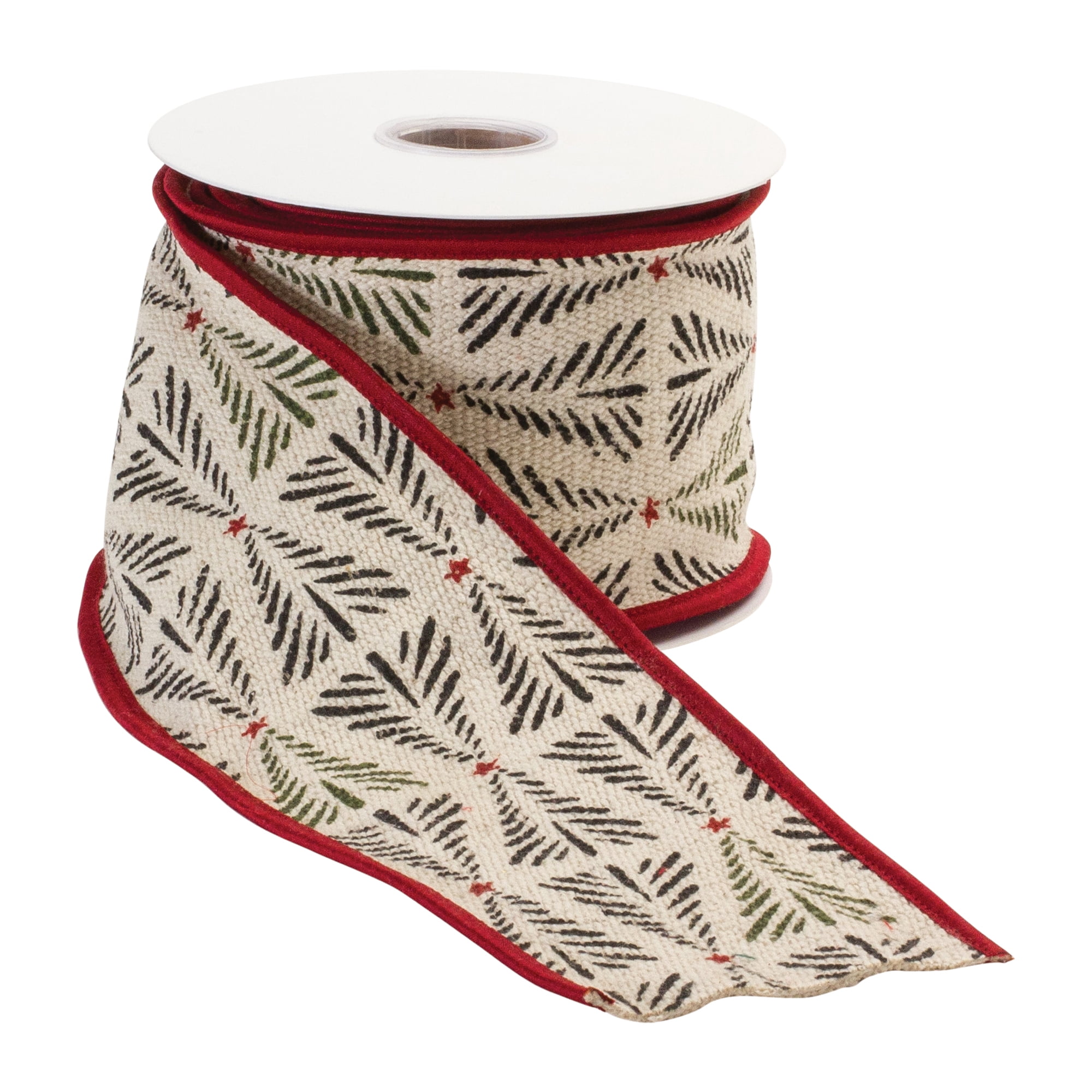 Wired Cotton Ribbon 4" x 5 yds.