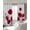 White, variant on Red Poppy Blackout Curtains for Bedroom/Living Room, Thermal Insulated Kitchen Curtains, Spring Summer Farmhouse Flowers Watercolor Grommet Darkening Window Treatment Drapes 42"x84"x2