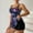 Blue, variant on Pntutb Womens Tankini Bathing Suits Two-Piece Swim Dress High Waist Lace Up Swimsuits with Boyshorts