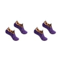 thumbnail image 2 of Sonducket Calcetines de suelo de invierno Tobillo Estampado de leopardo Antideslizante Zapatillas gruesas unisex Mujer violeta 2Conjunto, 2 of 6