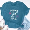 thumbnail image 5 of EcoLoom Nursing Is a Work Of Heart Short Sleeve Unisex T Shirt, 5 of 6