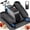 Gray, variant on Wefely Under Desk Elliptical Machine with Resistance Bands for Arm & Leg Exercise, Mini Electric Leg Exerciser While Sitting for Seniors, 12 Speed RF Remote, Compact Quiet for Home Office