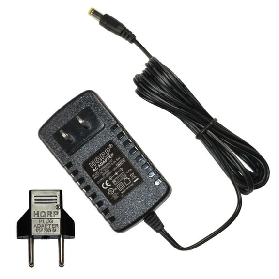 HQRP AC Adapter / Power Supply for Casio CTK-401 / CTK401 / CTK-411 / CTK411 Keyboards Replacement