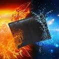 thumbnail image 2 of Fireproof Document Bag Waterproof and Fireproof Money Bag Safe Storage Pouch for Documents,Passport,Jewelry and Cash (Black), 2 of 4