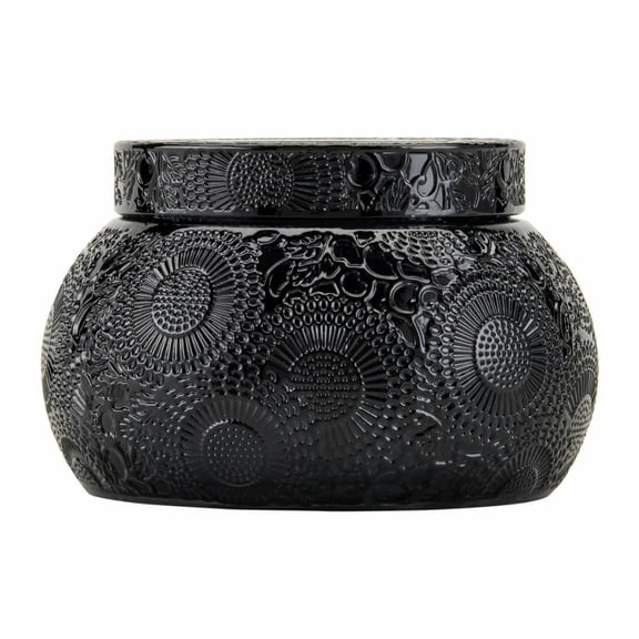 Voluspa Moso Bamboo Embossed Glass Chawan Bowl Candle (14 Ounces)