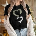 thumbnail image 5 of Yteetum Valentine Gifts Women's Valentine's Day T Shirts Oversized Crewneck Valentines Graphic Print Short Sleeve Shirt Womens Casual Solid Round Neck Plus Size Loose Fits Tee Top Summer Clothes, 5 of 7