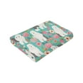 thumbnail image 6 of Wijzvio Old English Sheepdog Dogs Lovers Flower Floral Throw Blanket Soft Fuzzy Fleece Blanket For Couch Bed Living Room Decoration 80"X60", 6 of 9