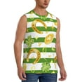 thumbnail image 2 of Kdxio Watercolor St Patrick Day for Men's Muscle T-shirt,Sleeveless for Workout Running Athletic Gym Lounge Casual, 2 of 7