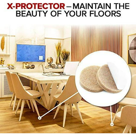 Felt Pads X Protector Giant 235 Pack, Best Pads To Protect Hardwood Floors