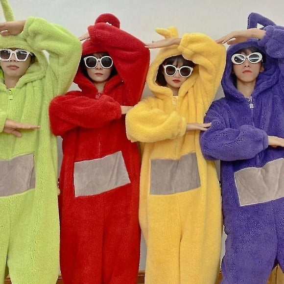 4 Colors Teletubbies Cosplay For Adult Funny Tinky Winky Anime Dipsy Laa-laa Po