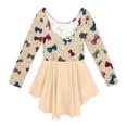 thumbnail image 5 of Grblisyd Ballet Leotards for Girls Floral Print Dance Leotards with Skirt Gymnastic Ballerina Outfit Dress Classic Long Sleeve, 5 of 6