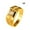Gold, variant on Gold Jewelry for Women Gentleman Temperament Plated 24K Gold Ring Men's Domineering Ring Eternal Engagement Wedding Ring Gold Rings for Women Rings for Women (Gold,12)