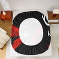 thumbnail image 5 of Homewish Valentine's Day 4pcs Bed Sheets for Female Men Adults,Black Red King Sheets,Romantic Couple Lover Super Cozy Sheet Set,Breathable Home Decor, 5 of 7