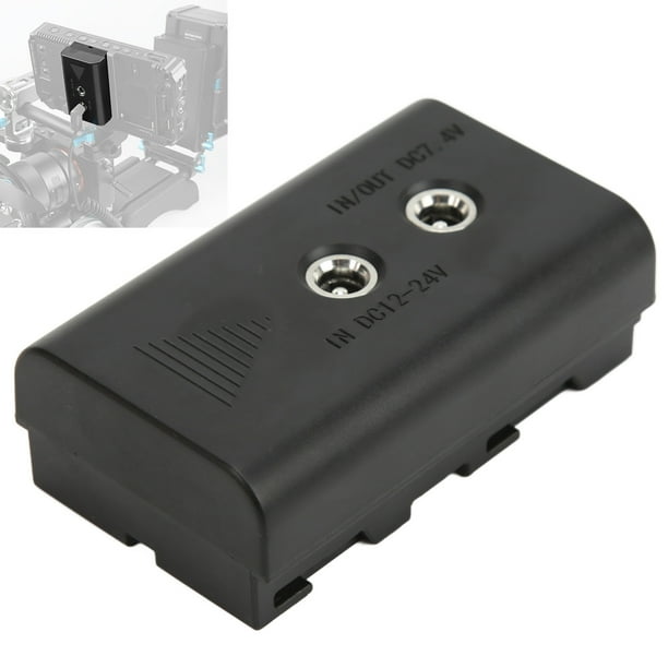 Para NPF550 Batería Ficticia Salida 7,4 V/3A Para NPF550 NPF570 NPF970 Monitor De Luz LED
