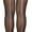 Contrast Backseam w/ Top Satin Bow - Black/White, variant on ToBeInStyle Womens Beautiful and Classy Rhinestone Backseam Sheer Stockings - Black - One Size
