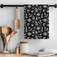 thumbnail image 2 of Nautical Black Kitchen Towel Dish Cloths Set of 4, Microfiber Soft Kitchen Hand Towels, Retro Sailing Boat Map Anchor Rudder Absorbent Quick Drying Dishcloths 18 x 28 Inches, 2 of 8