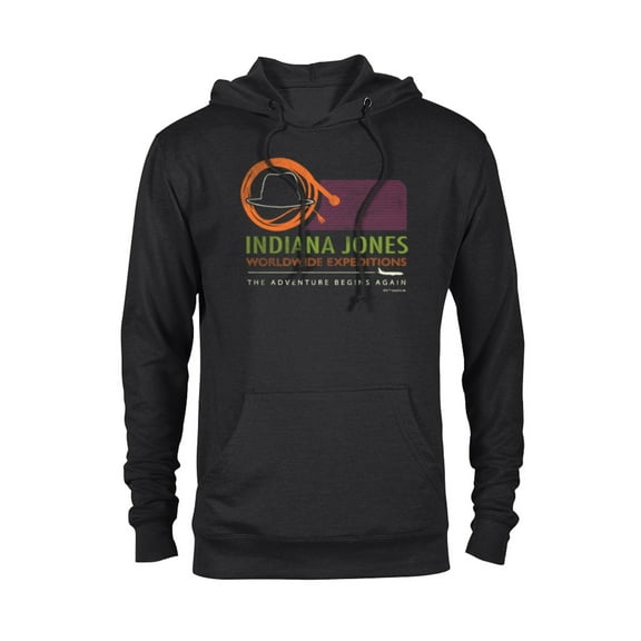 Lucasfilm Indiana Jones and the Dial of Destiny Expeditions - Pullover Hoodie for Adults - Customized-Black
