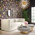 thumbnail image 2 of Callie Cream Velvet Sofa, 2 of 4