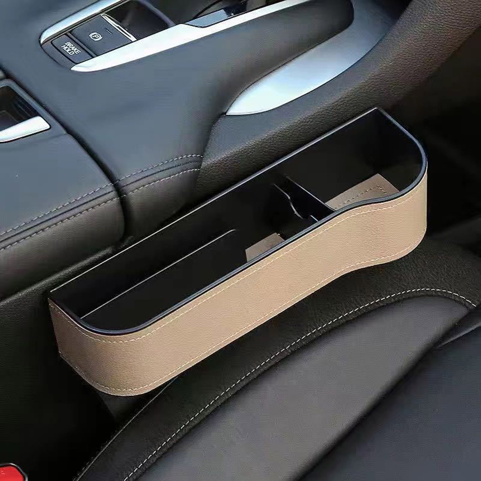 Car Seat Gap Filler Organizer, OLETNY 2 Pack Multifunctional Car Seat  Organizer, Auto Console Side Storage Box with Cup Holders 