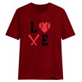 thumbnail image 4 of Blusa informal de manga corta con cuello redondo y estampado suelto de verano para mujer con estilo OAVQHLG3B Store  lin121212, 4 of 4