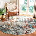 thumbnail image 5 of SAFAVIEH Madison Flowers Vintage Abstract Runner Rug, Green/Turquoise, 2' x 8', 5 of 5