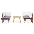 thumbnail image 3 of Set de salón para patio VidaXL, 5 piezas, madera maciza de acacia, 3 of 7